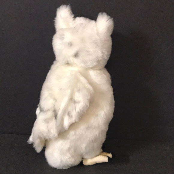 NWT HANSA Moving Head Snow Owl Plush - Picture 2 of 7